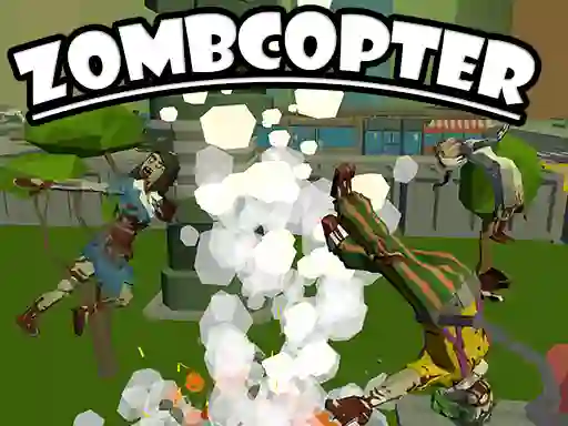 Игра Zombcopter онлајн