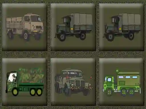 Игра Army Trucks Memory онлајн