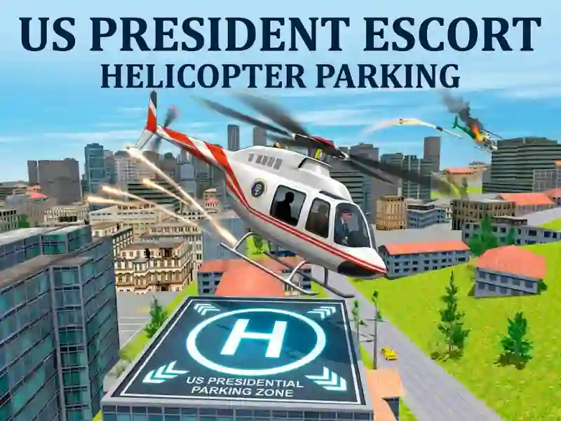 Игра US President Escort Helicopter Parking онлајн