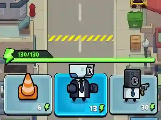 Игра Toilet fight Police vs zombie онлајн