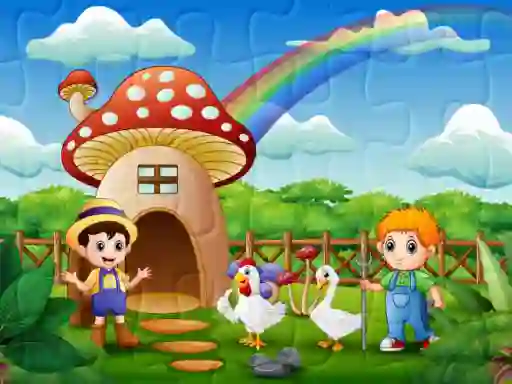 Игра Farm Animal Jigsaw онлајн