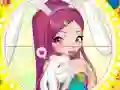 Игра Winx bunny style: Round Puzzle онлајн
