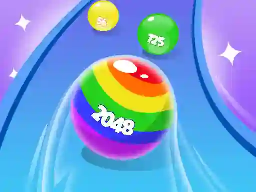 Игра 2048 Run Gorgeous Balls онлајн