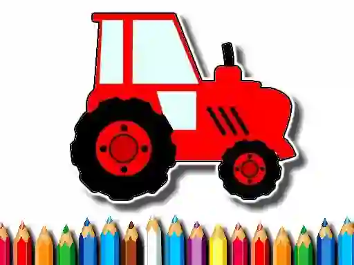 Игра Easy Kids Coloring Tractor онлајн