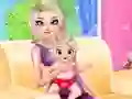 Игра Princess Elsa Baby Born онлајн