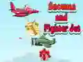 Игра Snowman and Fighter Jet онлајн
