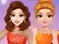 Игра Princesses Ice Skating Dress Up онлајн