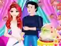 Игра Mermaid Girl Wedding Cooking Cake онлајн