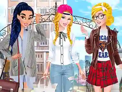 Игра Princesses: Back to School Collection онлајн