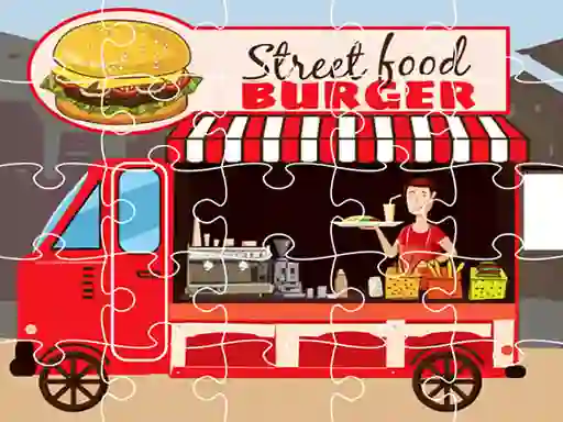 Игра Burger Trucks Jigsaw онлајн