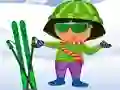 Игра Dora Ski Dress up онлајн