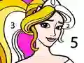 Игра Princess Coloring By Number онлајн