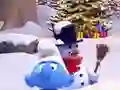 Игра Smurfy Snowballs онлајн