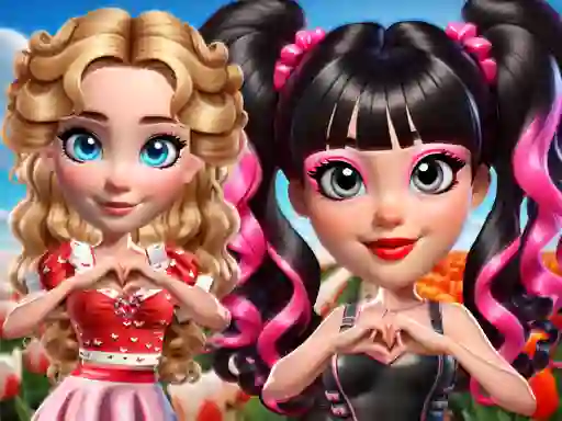 Игра Vibrant Hearts Glamour vs Punk онлајн