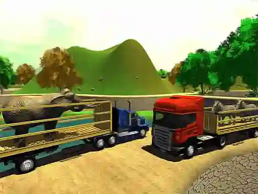 Игра Offroad Animal Truck Transport Simulator 2020 онлајн