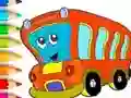 Игра Coloring Book: Bus онлајн