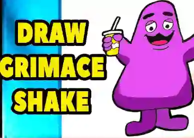 Игра Grimace Shake: Draw and Erase онлајн
