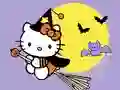 Игра Coloring Book: Kitty Halloween онлајн