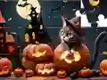 Игра Jigsaw Puzzle: Halloween Cat онлајн