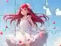 Игра Jigsaw Puzzle: White Dress Girl онлајн