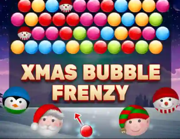 Игра Xmas Bubble Frenzy онлајн
