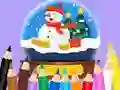 Игра Coloring Book: Christmas Crystal Ball онлајн