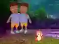 Игра Twins Escape From Night Forest онлајн