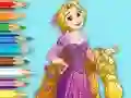 Игра Coloring Book: Princess Rapunzel онлајн