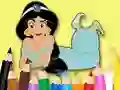 Игра Coloring Book: Princess Jasmine онлајн