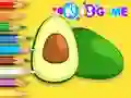 Игра Coloring Book: Avocado Fruit онлајн