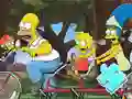 Игра Jigsaw Puzzle: Simpson Family Riding онлајн