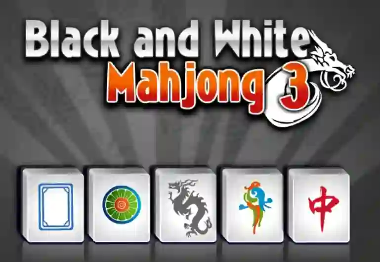 Игра Black and White Mahjong 3 онлајн
