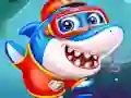 Игра Little Panda Shark Family онлајн