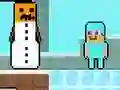 Игра Noob vs Pro Snowman онлајн