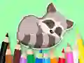 Игра Coloring Book: Baby Raccoon онлајн
