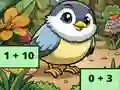Игра Addition Bird Image Uncover онлајн