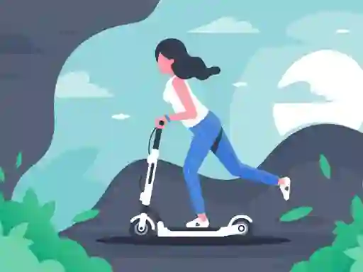 Игра Electric scooter rides jigsaw онлајн