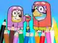 Игра Coloring Book: Bluey Flossing Grannies онлајн