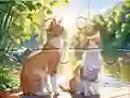 Игра Jigsaw Puzzle: Cats In Pairs онлајн