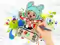 Игра Coloring Book: Toca Boca Skateboard онлајн