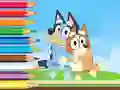 Игра Coloring Book: Bluey And Bingo Holiday онлајн
