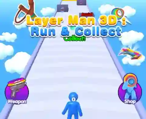 Игра Layer Man 3d Run Collect онлајн