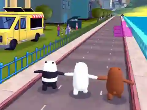 Игра We Bare Bears Bear Parkour онлајн