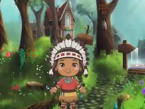 Игра Girl Reach Thanksgiving Land онлајн