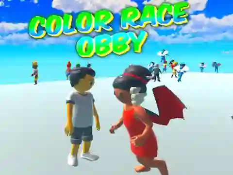 Игра Color Race Obby онлајн