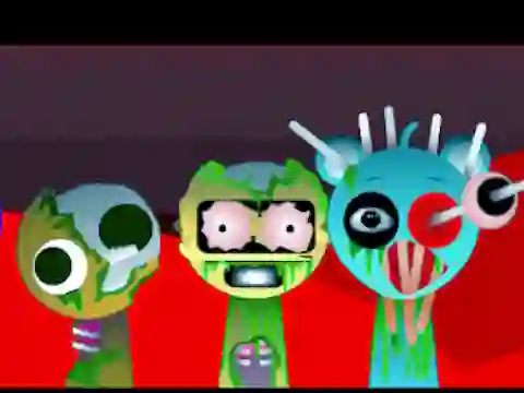 Игра Sprunki Music Scary Beat Box онлајн
