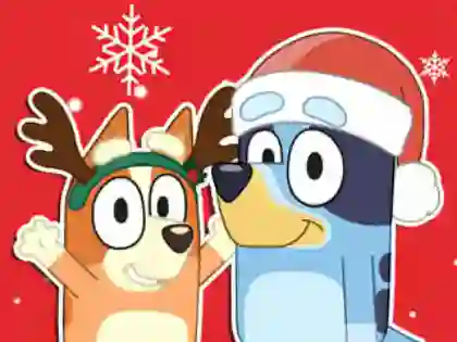 Игра Jigsaw Puzzle: Bluey Christmas Gift онлајн