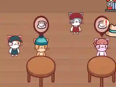 Игра Cat Coffee Shop онлајн