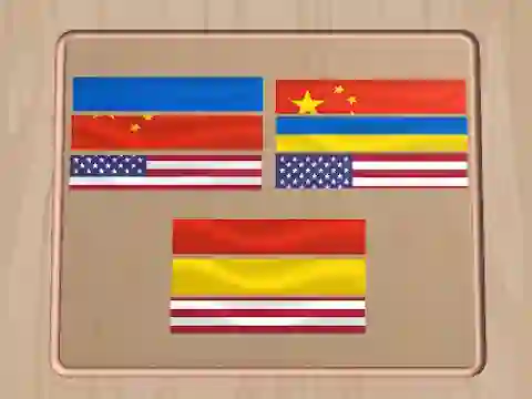 Игра Flag Puzzle Jam: Collect Flags онлајн