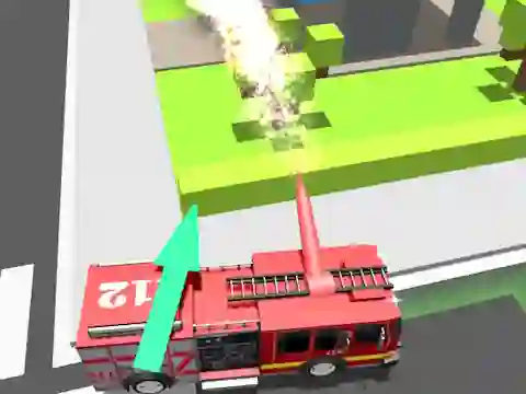 Игра Fire Truck Rescue Driving онлајн
